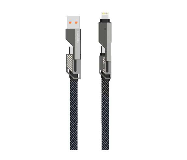 4smarts ComboCord Flat 240W USB/USB-C/Lightning 1.5m + brelok - 1535853 - zdjęcie